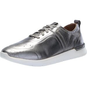 Softwalk Confort Sneaker Women's 9.5 Leather Pull On Stella Sneaker Metallic